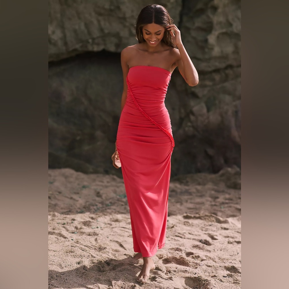 Anthropologie Abbie Ruched Dress NWT